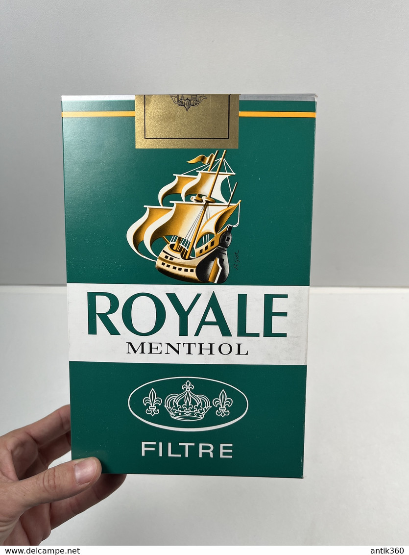 Rare Factice Publicitaire De Paquet De Cigarette ROYALE MENTHOL Filtre SEITA Régie Française - Articoli Pubblicitari