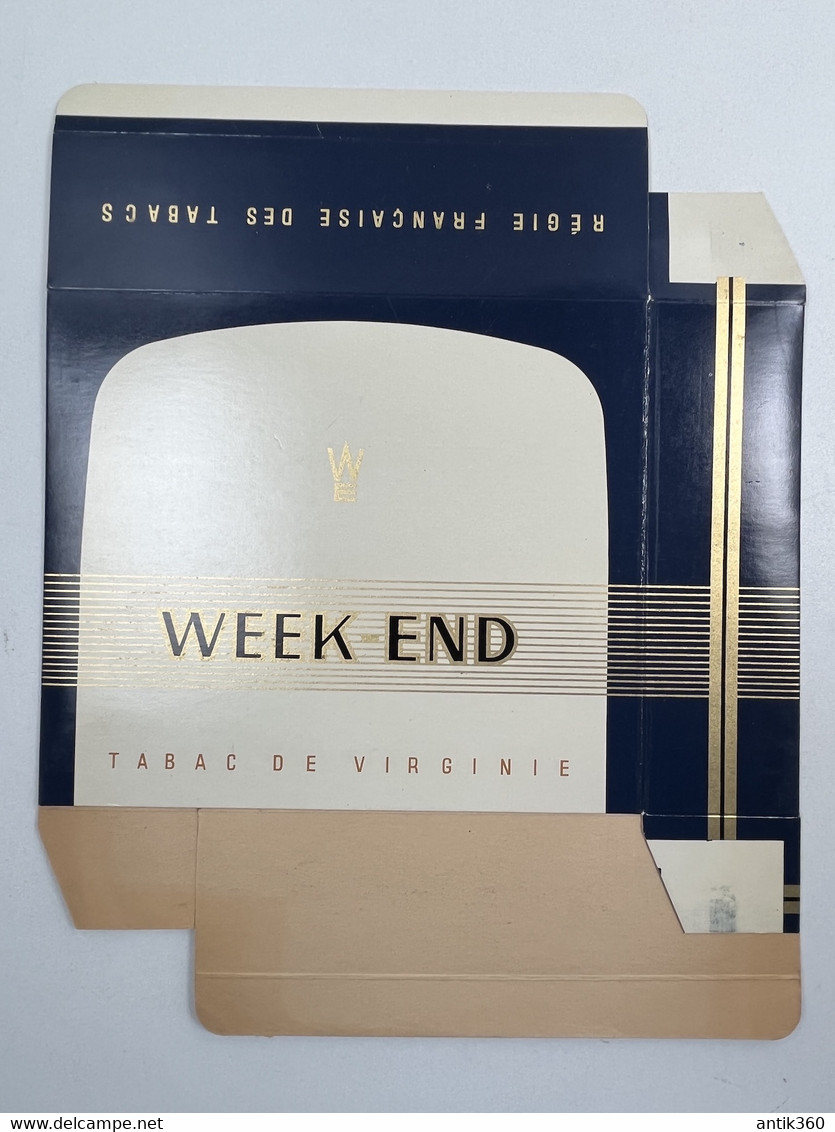Rare Factice Publicitaire De Paquet De Cigarette WEEK-END SEITA Régie Française - Reclame-artikelen