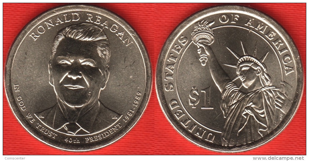 USA 1 Dollar 2016 P Mint "Ronald Reagan" UNC - 2007-…: Presidents