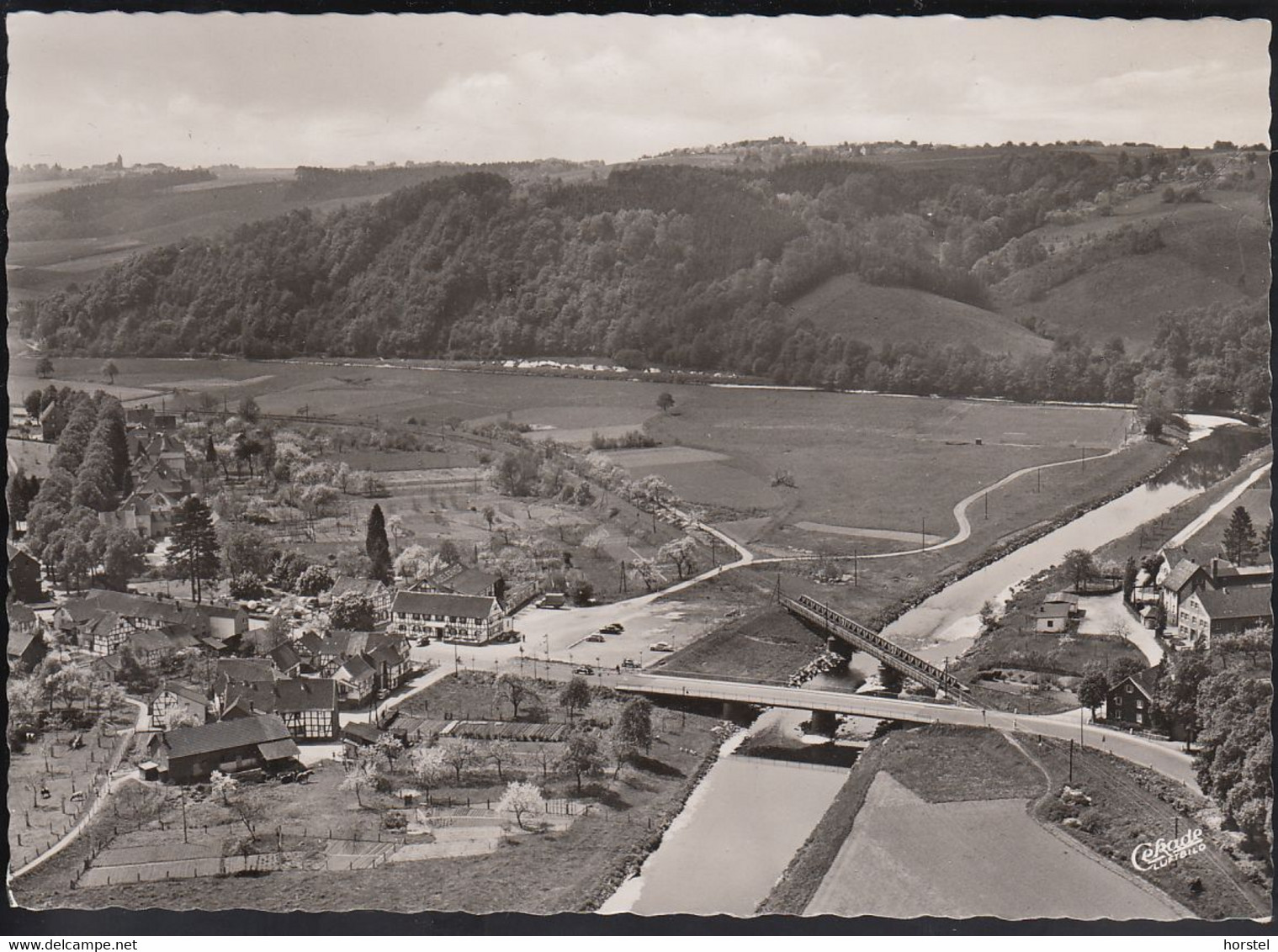 D-53797 Lohmar, Wahlscheid - Aggertal - Eisenbahnbrücke - Cekade Luftbild - Aerial View - Overath