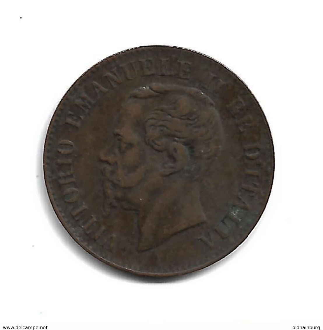 2250l: 2 Centesimi Vittorio Emmanuel 1861 - Administration Autrichienne