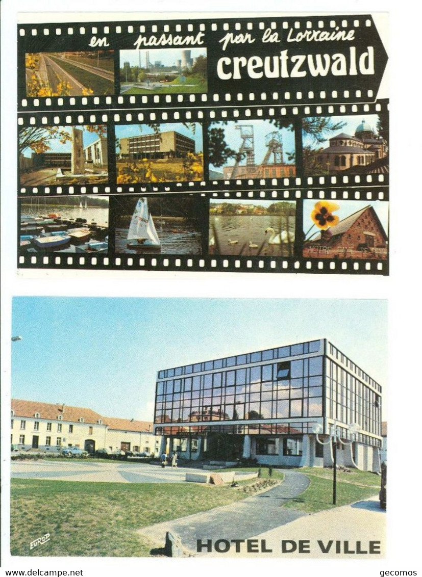 57 - CREUTZWALD - Lot De 2 Cartes - Creutzwald