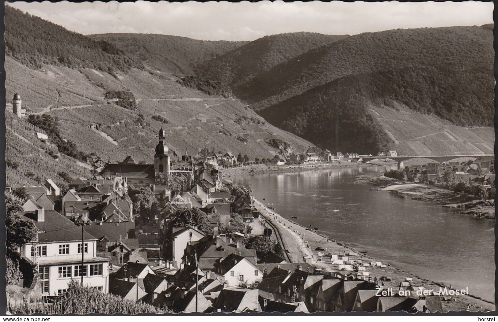 D-56856 Zell An Der Mosel - Bahnhof - Campingplatz - Eisenbahntrasse - Nice Stamp (1961) - Zell