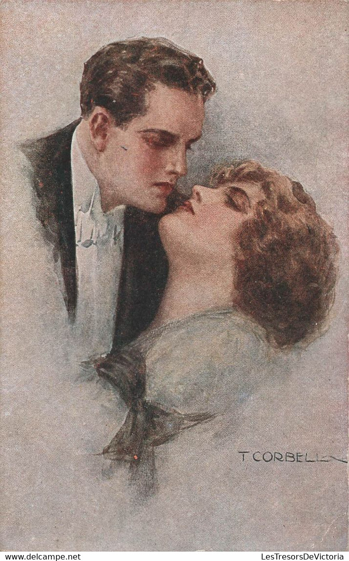 CPA Illustrateur - Corbella - Homme Et Femme Amoureux - Le Baiser - Corbella, T.