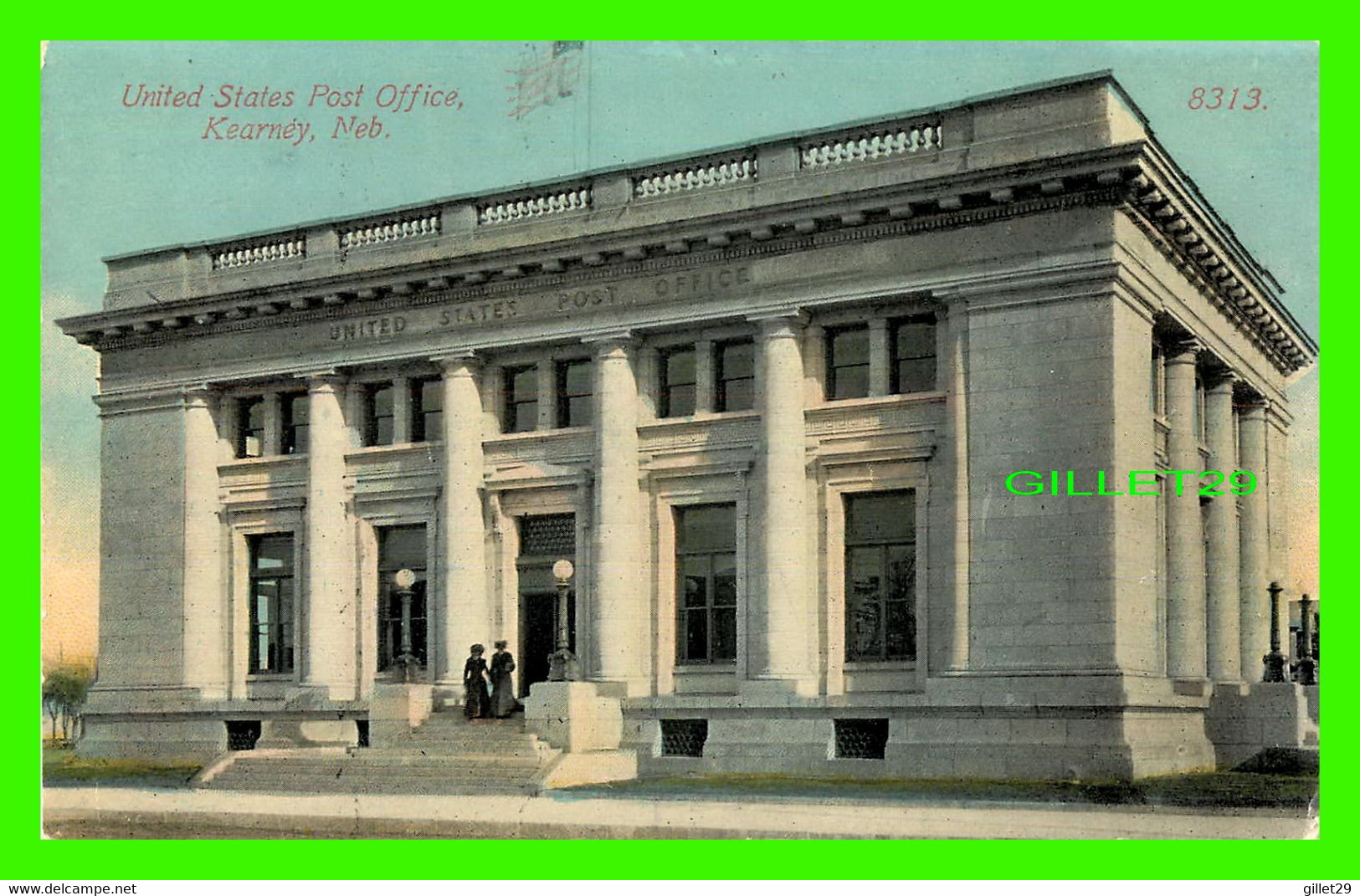 KEARNEY, NE - UNITED STATES POST OFFICE - ANIMATED WITH WOMEN - 3/4 BACK - - Kearney