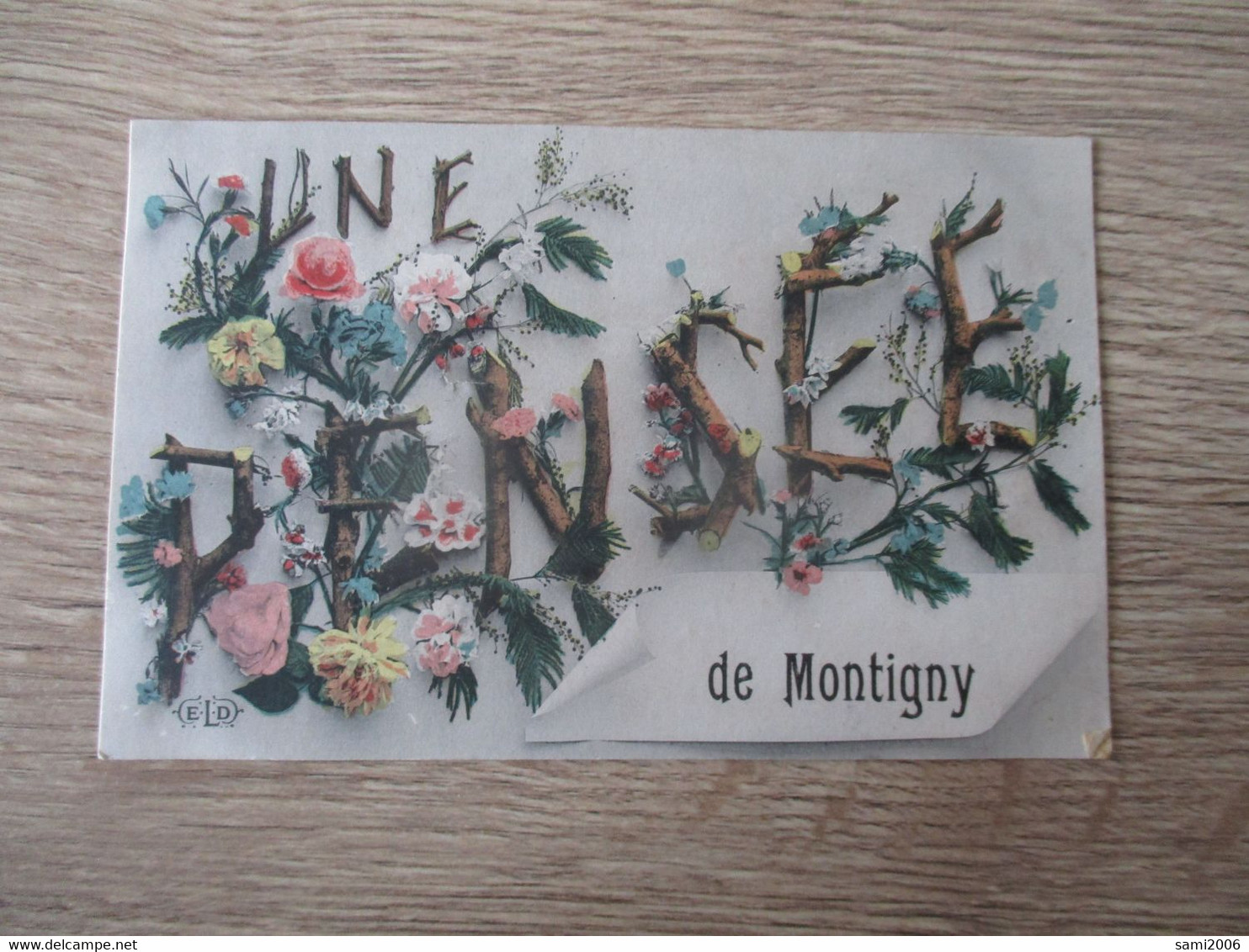 78 FANTAISIE UNE PENSEE DE MONTIGNY FLEURS - Montigny Le Bretonneux