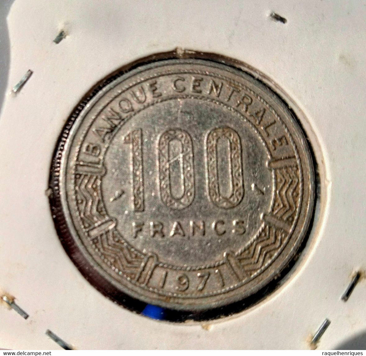 GABON 100 FRANCS 1971 Km# 12 - Three Great Eland (G#18-17) - Gabon
