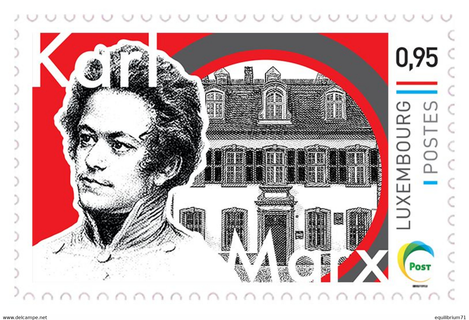 Timbre Privé / Privézegel** - Luxembourg - Karl Marx - Karl Marx