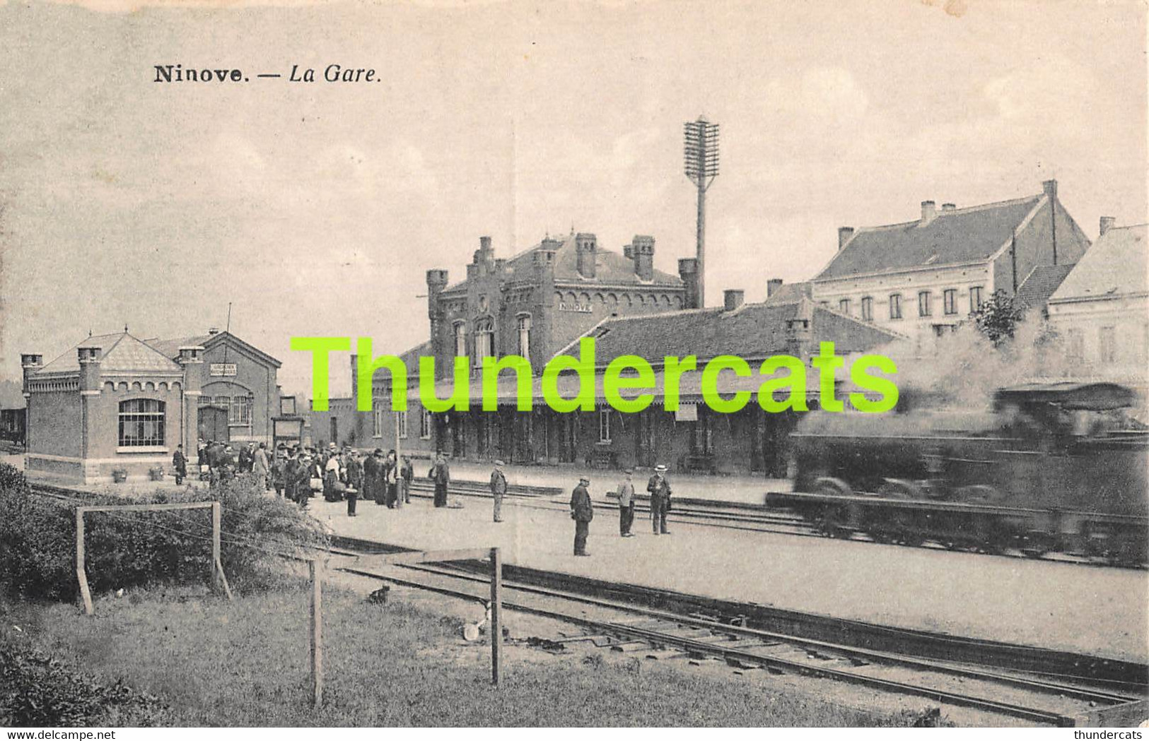 CPA NINOVE LA GARE TRAIN TREIN - Ninove