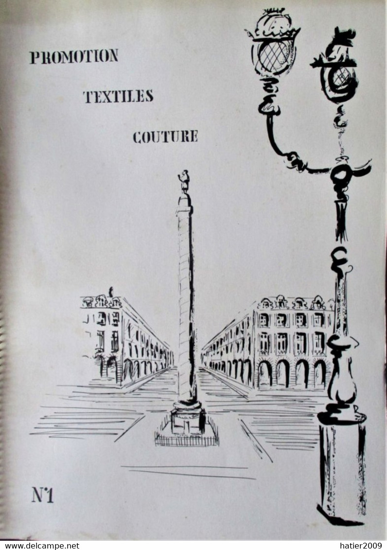 CATALOGUE 1964 - Boutiques De Luxe De La  Place VENDOME - Promotion Textiles Couture - MODE Des Grands Couturiers - Fashion