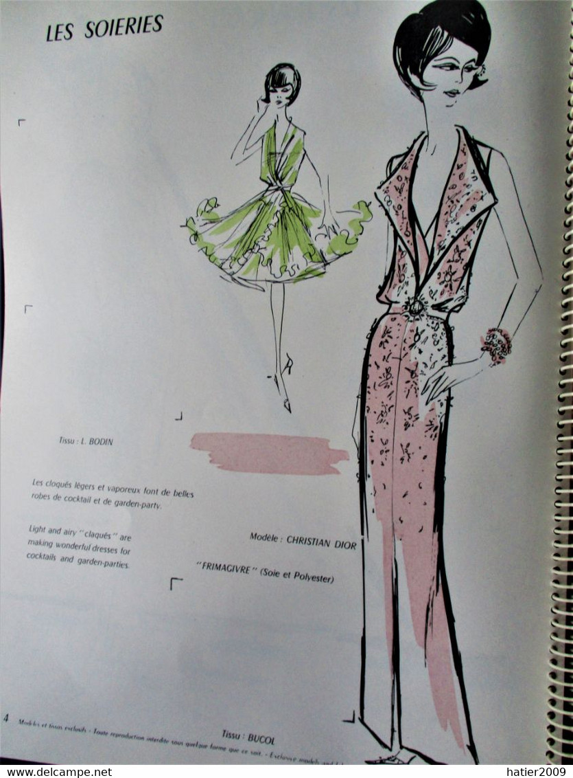 CATALOGUE 1964 - Boutiques De Luxe De La  Place VENDOME - Promotion Textiles Couture - MODE Des Grands Couturiers - Fashion