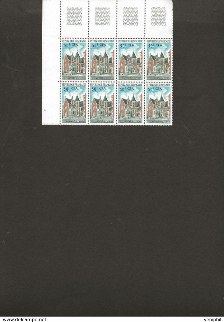 REUNION - N° 416 - BLOC DE 8 NEUF SANS CHARNIERE  - ANNEE 1973 - COTE :10,40 € - Unused Stamps