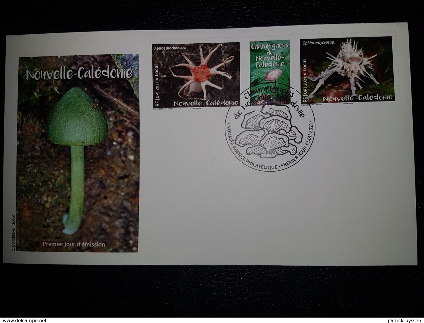 Caledonia 2021 Caledonie Mushroom Champignon Pilz Fungi 2v +label Mnh FDC PJ - Ungebraucht