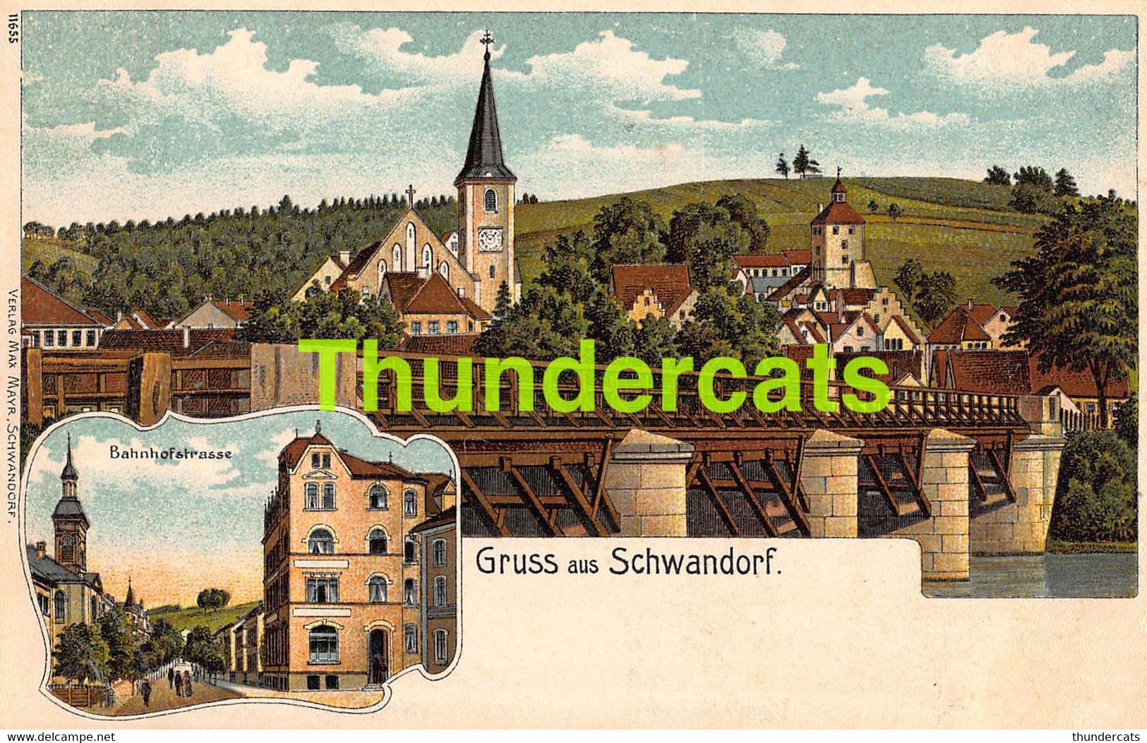 CPA GRUSS AUS SCHWANDORF LITHO MAX MAYR - Schwandorf