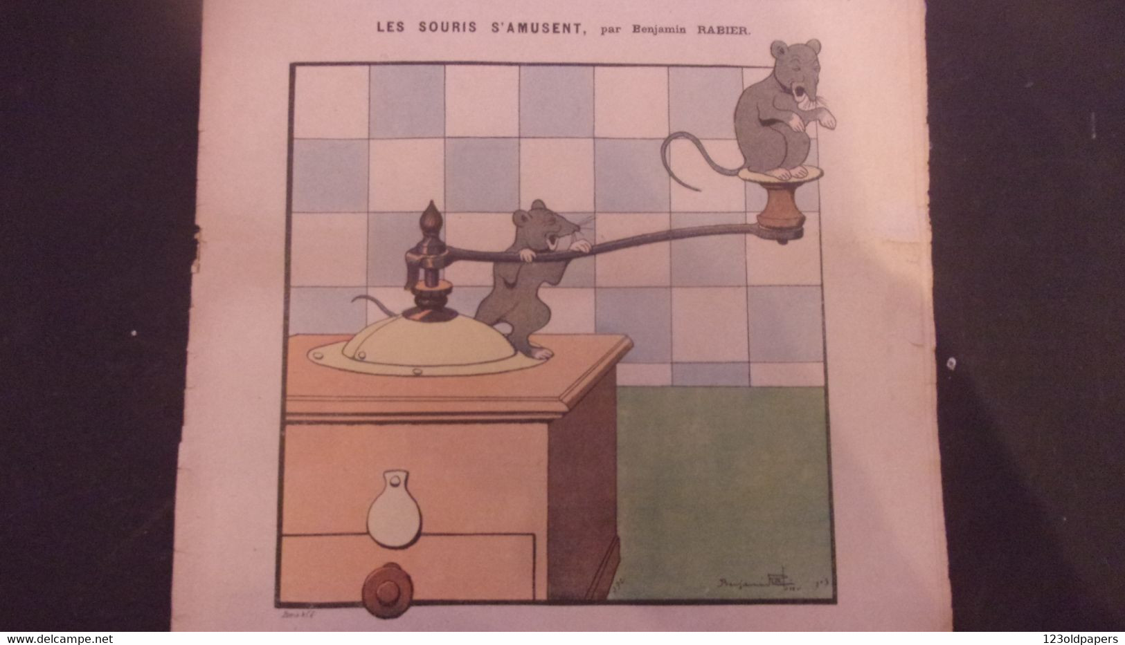 Le Pêle-Mêle, 9EM Année, N°31 1903 - RABIER Benjamin -LES SOURIS S AMUSENT MOULIN CAFE COMPLET - Ohne Zuordnung