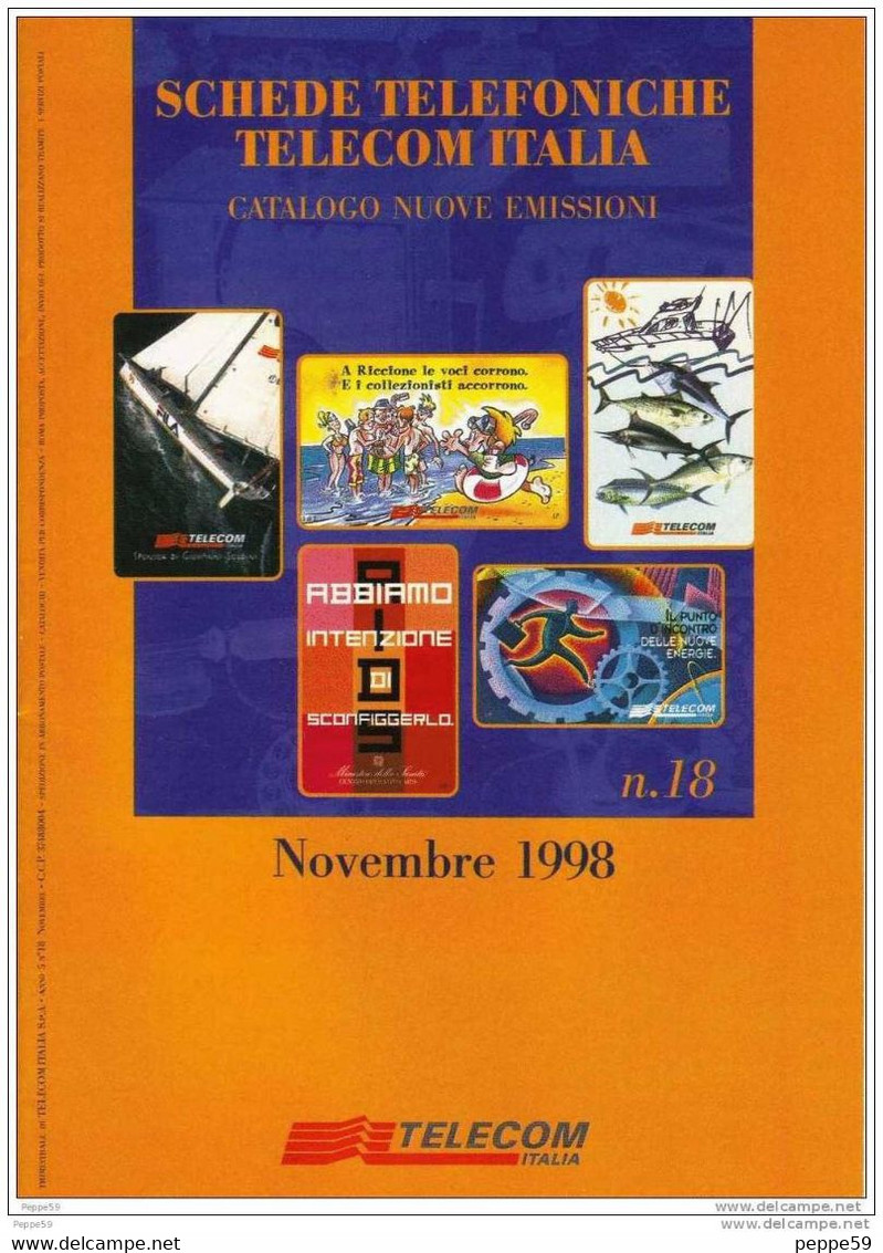 Catalogo Carte Telefoniche Telecom - 1998 N.18 - Livres & CDs