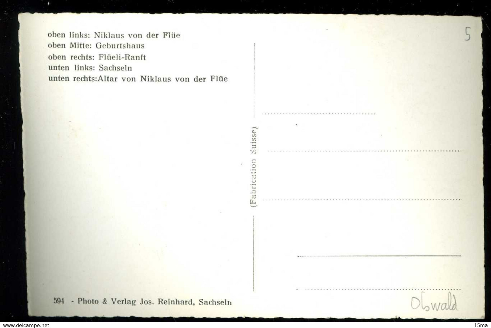 Oben Links Niklaus Von Der Flüe Oben Mitte Geburtshaus Oben Rechts Flüeli Ranft Sachseln Altar Von Niklaus Von Der Flüe - Sachseln