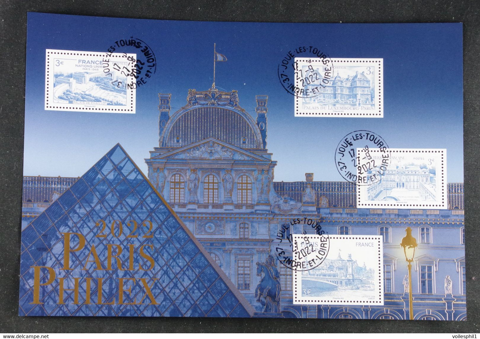France 2022 - Paris Philex 2022- Bloc Doré Oblitéré - Used Stamps