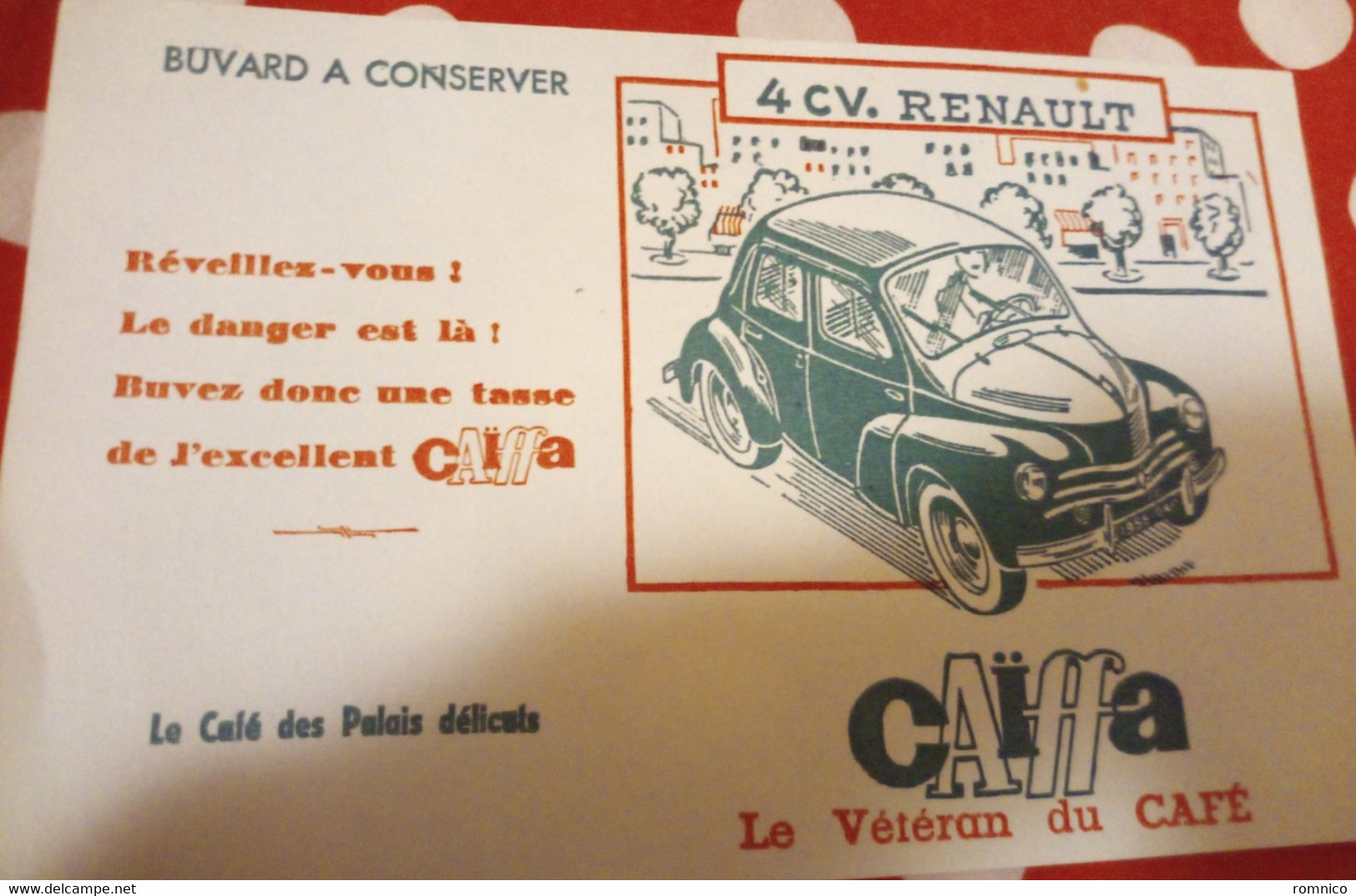 Buvard Caiffa 4Cv Renault - Automobile