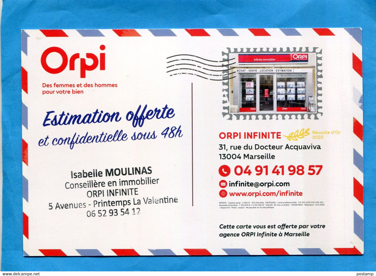 Pseudo Carte Entier Postal-MARSEILLE ORPI- - Pseudo Privé-postwaardestukken