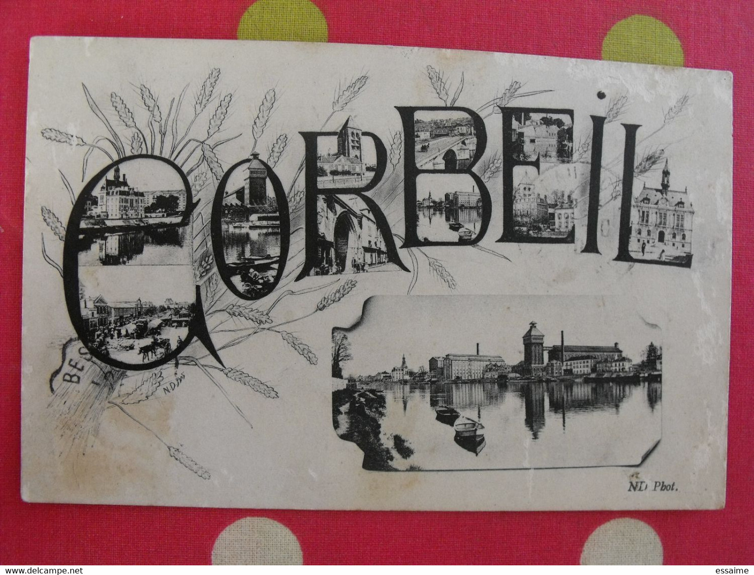 Carte Postale Souvenir De Corbeil - Souvenir De...