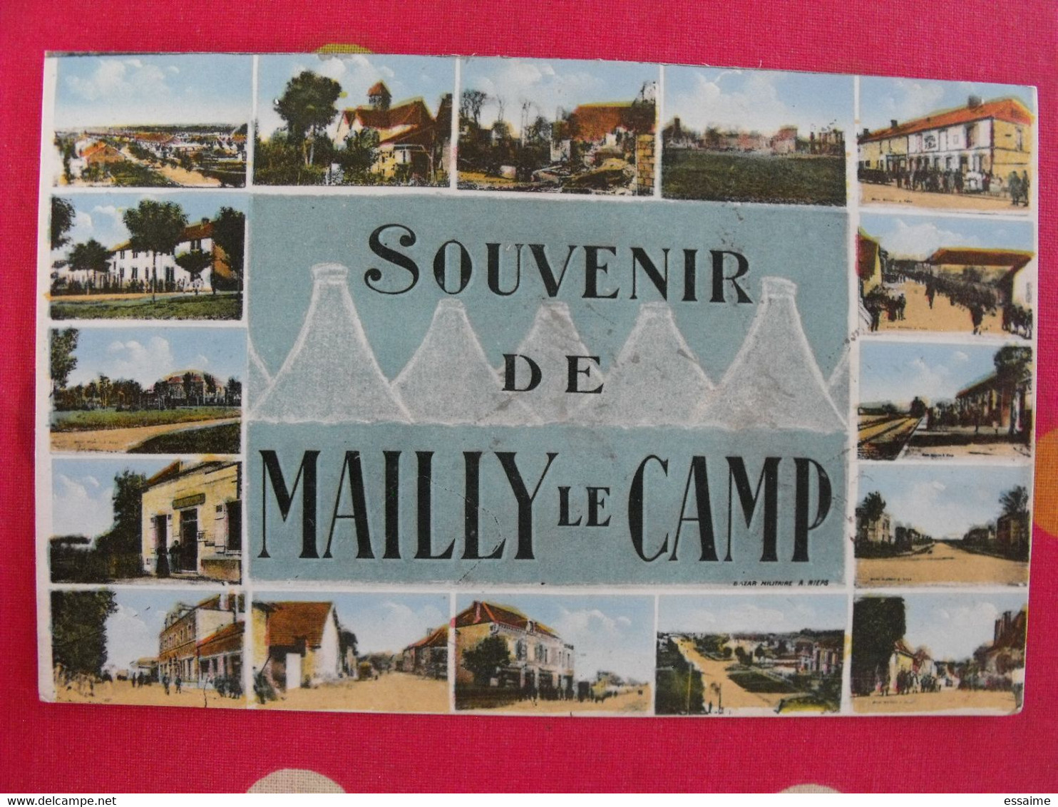 Carte Postale. Souvenir De Mailly Le Camp. Aube 10 - Souvenir De...