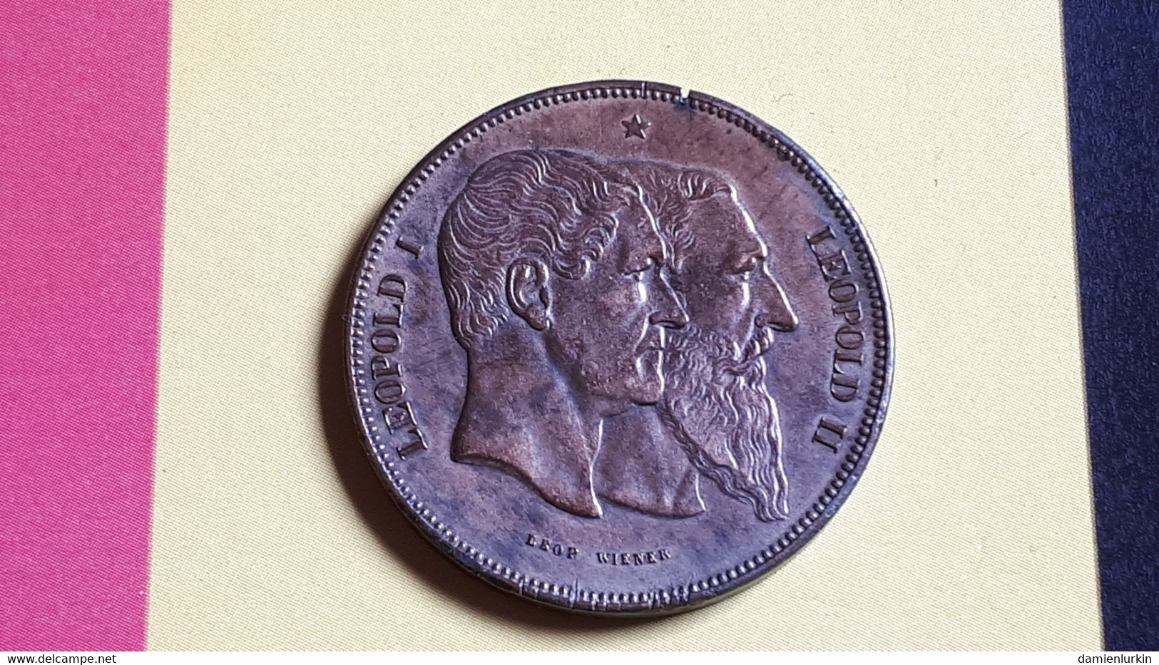 BELGIQUE 1830-1880 50 ANS INDEPENDANCE MEDAILLE BRONZE MODULE 10 CENTIMES INEDIT 9 RAYONS !!! (LIRE DESCRIPTIONS) - 10 Cent