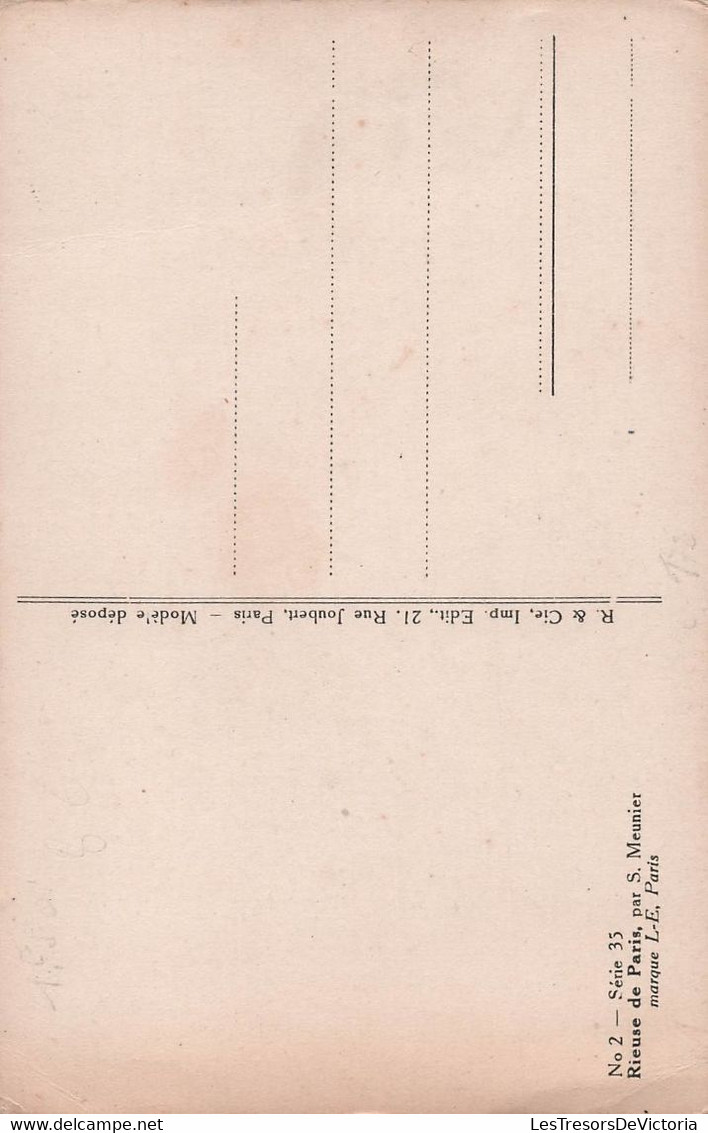 CPA Illustrateur - Suzanne Meunier - Rieuse De Paris - Marque L E Déposée Paris - Serie N°2 Serie 35 - Meunier, S.