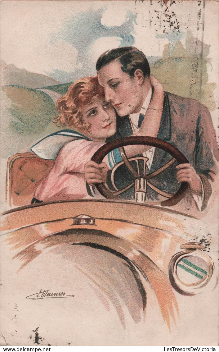 CPA Illustrateur - Suzanne Meunier - Amours Délices Et Autos - Marque L E Déposée Paris - - Meunier, S.