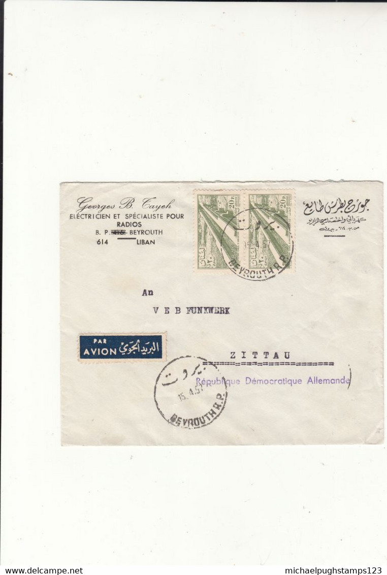 Lebanon / Airmail / France / Germany - Liban