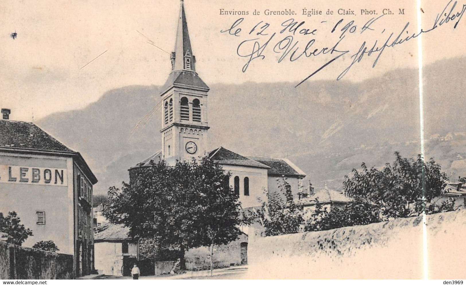 Eglise De CLAIX (Isère) - Environs De Grenoble - Précurseur Voyagé 1904 - Claix