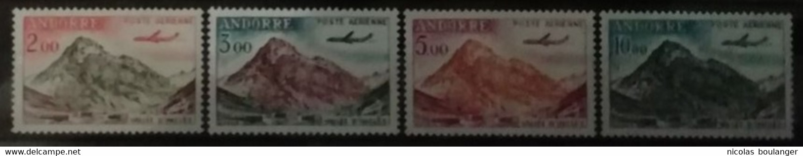 Andorre Français 1961 / Yvert Poste Aérienne N°5-8 / ** - Posta Aerea