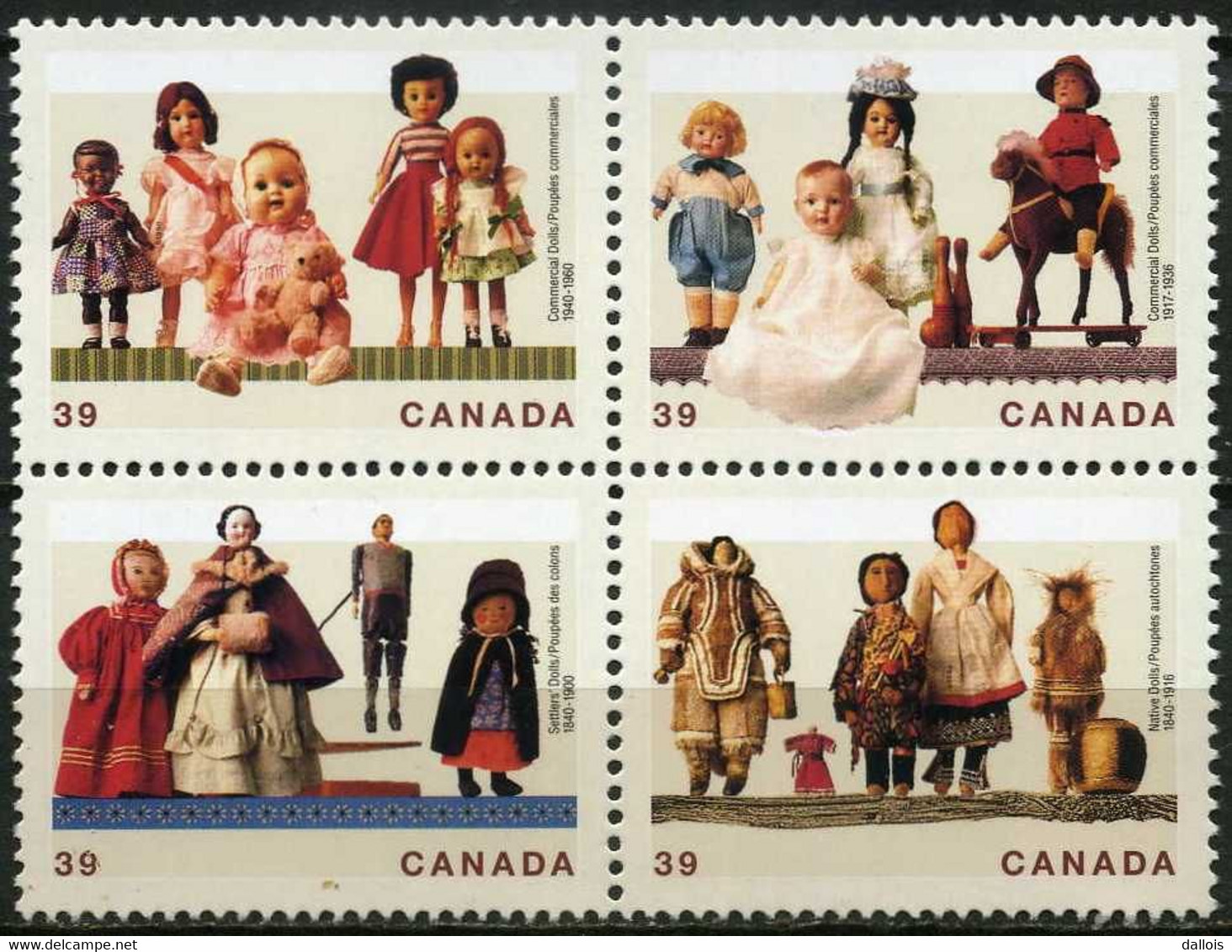 Canada - 1990 - Poupées - Neufs - Poppen