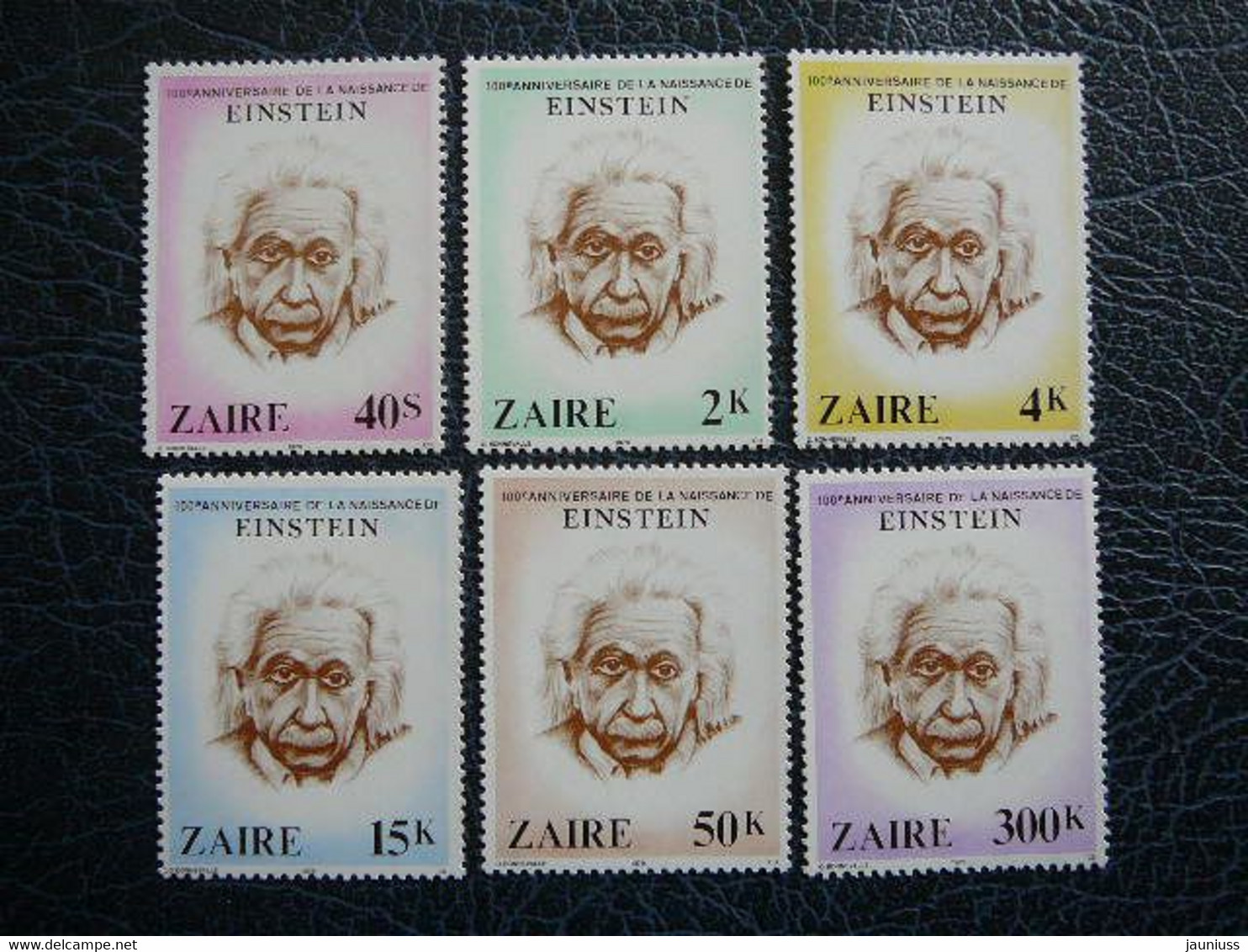 Albert Einstein # Zaire/Congo 1980 MNH #640 Famous People - Albert Einstein