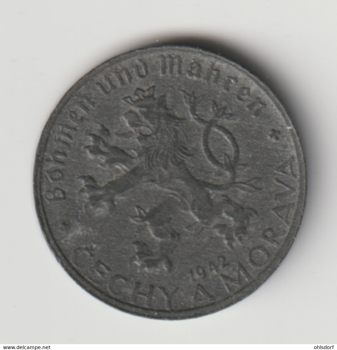 BÖHMEN UND MÄHREN 1942: 10 Haleru, KM 1 - Military Coin Minting - WWII