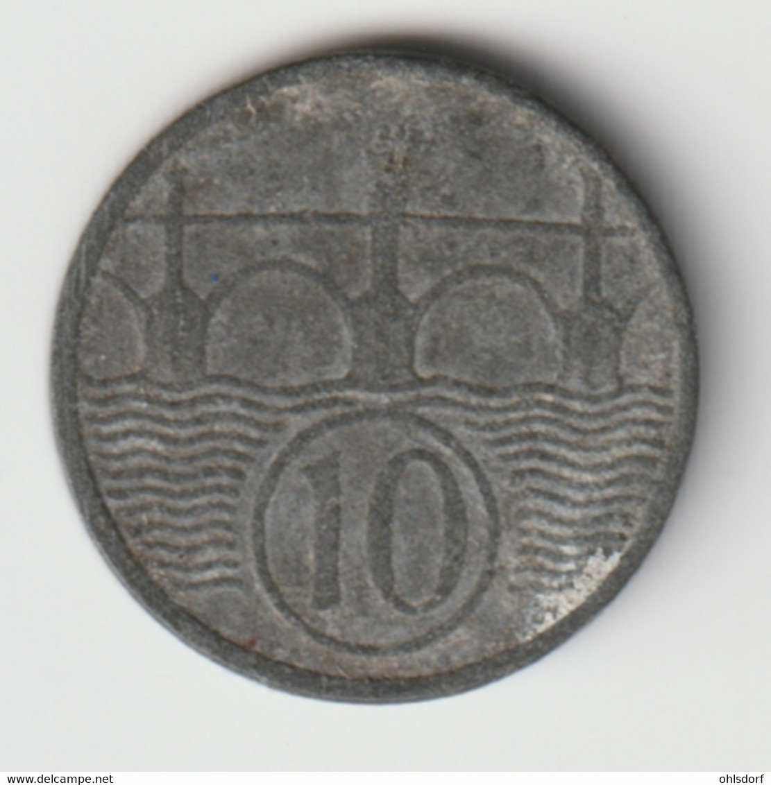 BÖHMEN UND MÄHREN 1944: 10 Haleru, KM 1 - Military Coin Minting - WWII