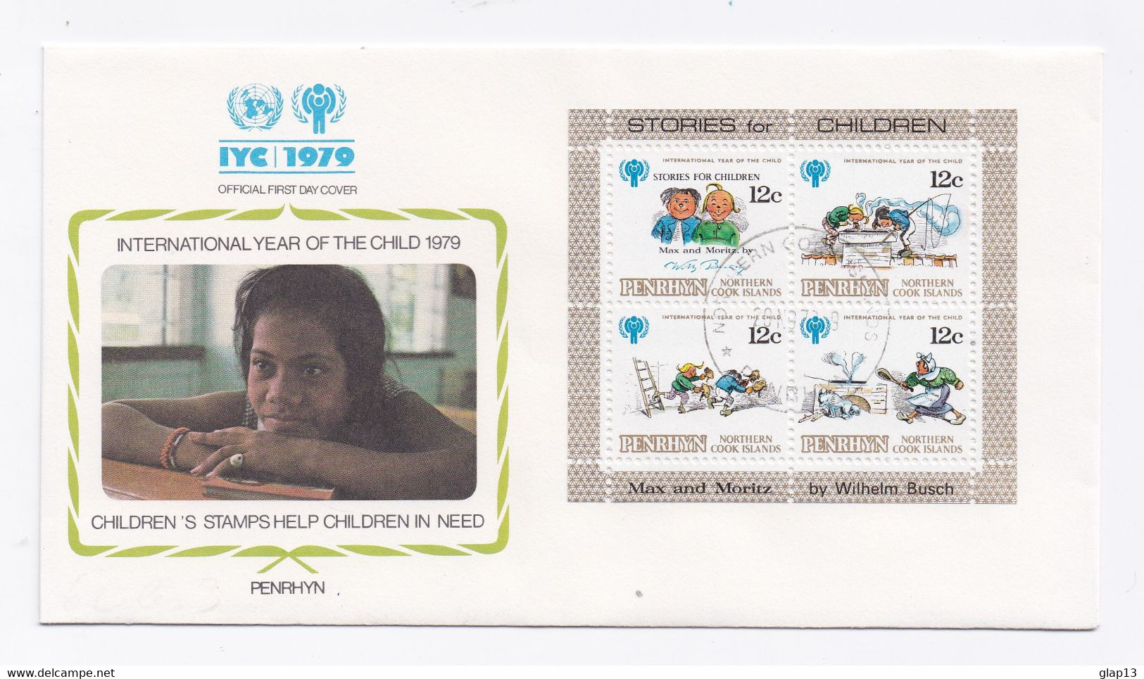 FDC DE 1979 ANNEE INTERNATIONALE DE L'ENFANCE - Penrhyn