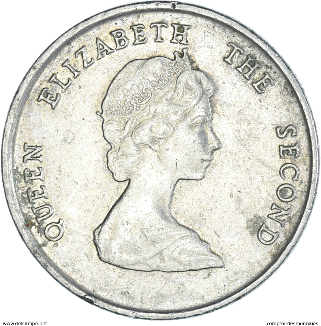 Monnaie, Etats Des Caraibes Orientales, 25 Cents, 1997 - Territoires Britanniques Des Caraïbes