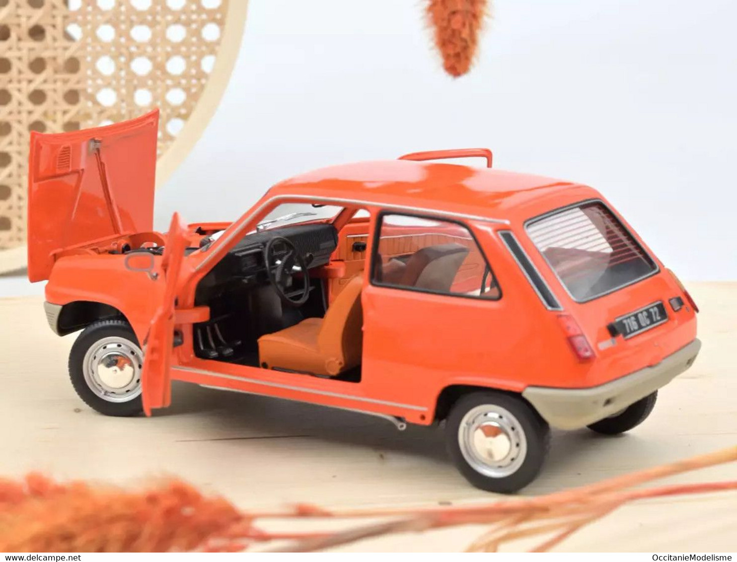 Norev - RENAULT 5 TL R5 1972 Orange Réf. 185381 Neuf NBO 1/18 - Norev