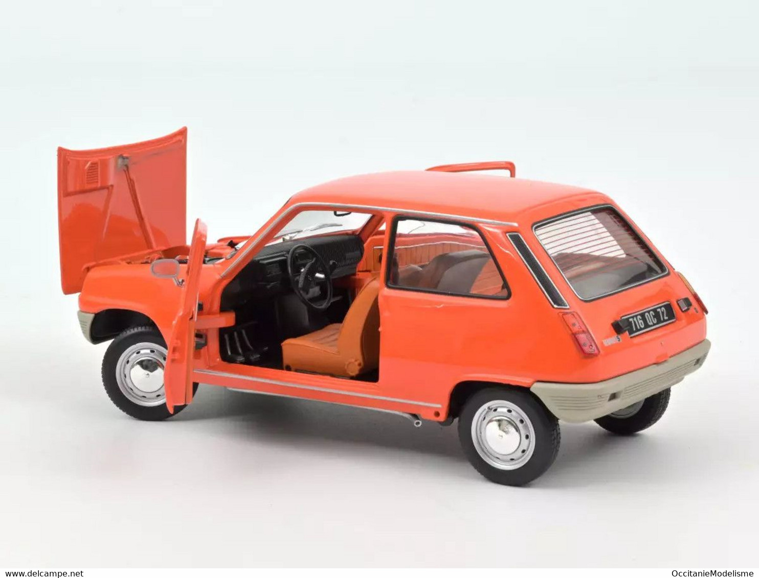 Norev - RENAULT 5 TL R5 1972 Orange Réf. 185381 Neuf NBO 1/18 - Norev