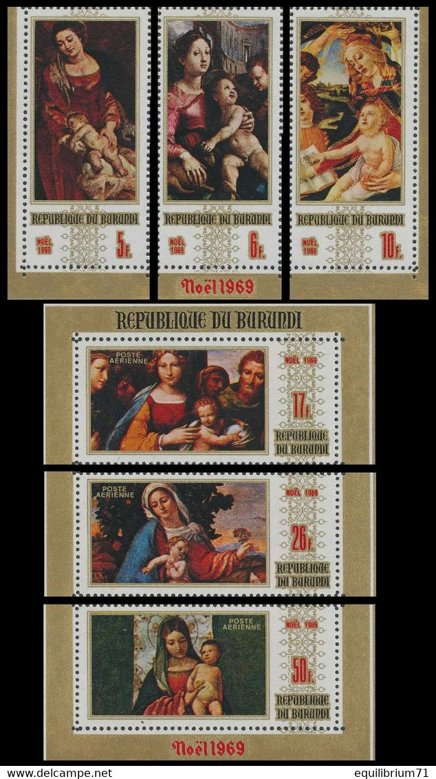 342/344**(BL34/35) - Noël / Kerstmis / Weihnachten / Christmas - BURUNDI - Quadri