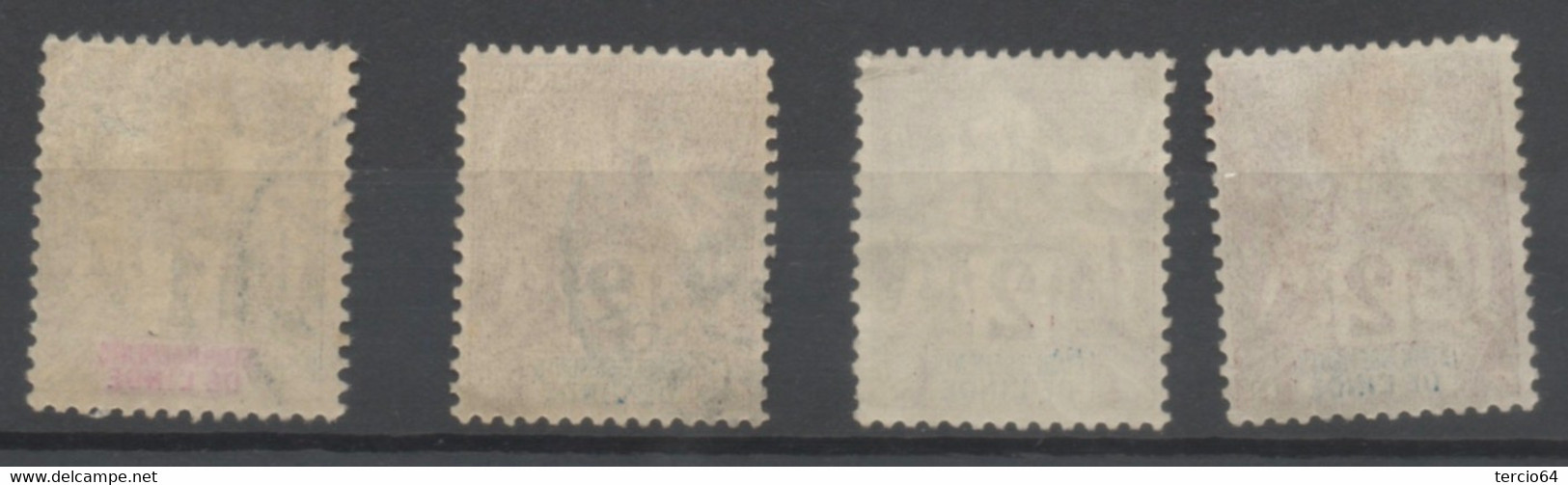 Lot INDE Française 1892 N° 1 Et 2 3 Exemplaires Groupe Allégorique - Other & Unclassified