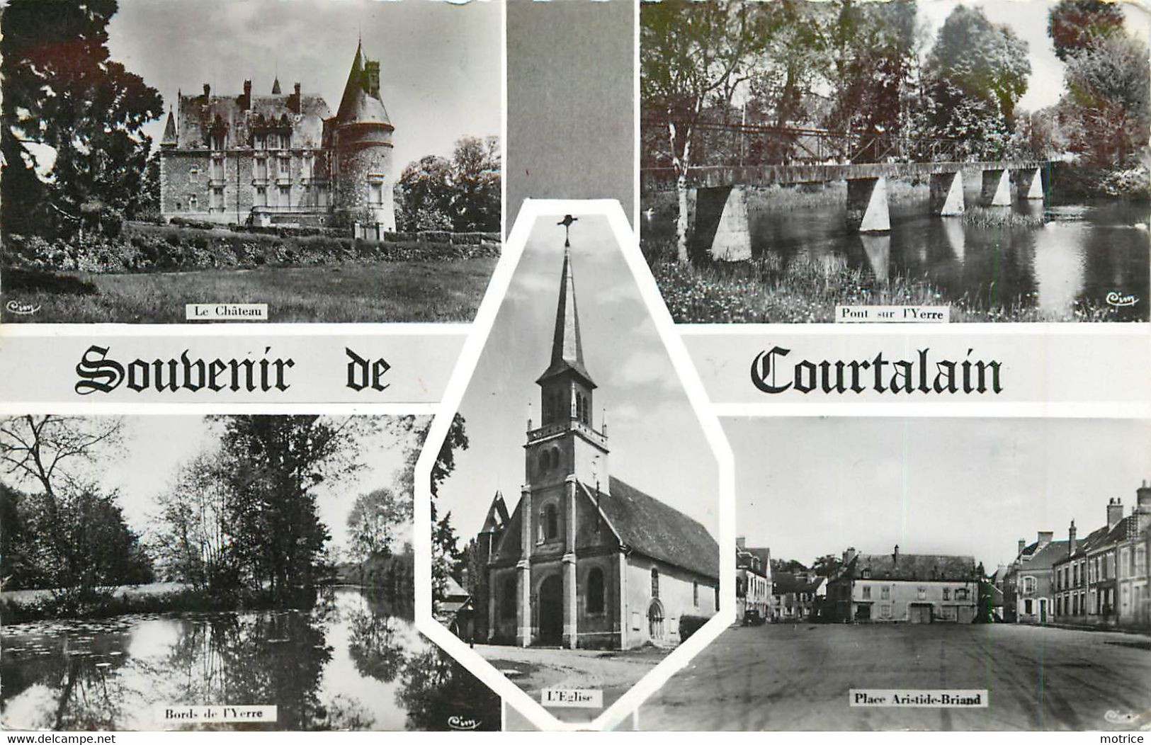 COURTALAIN - Souvenir, Carte Multi-vues. - Courtalain