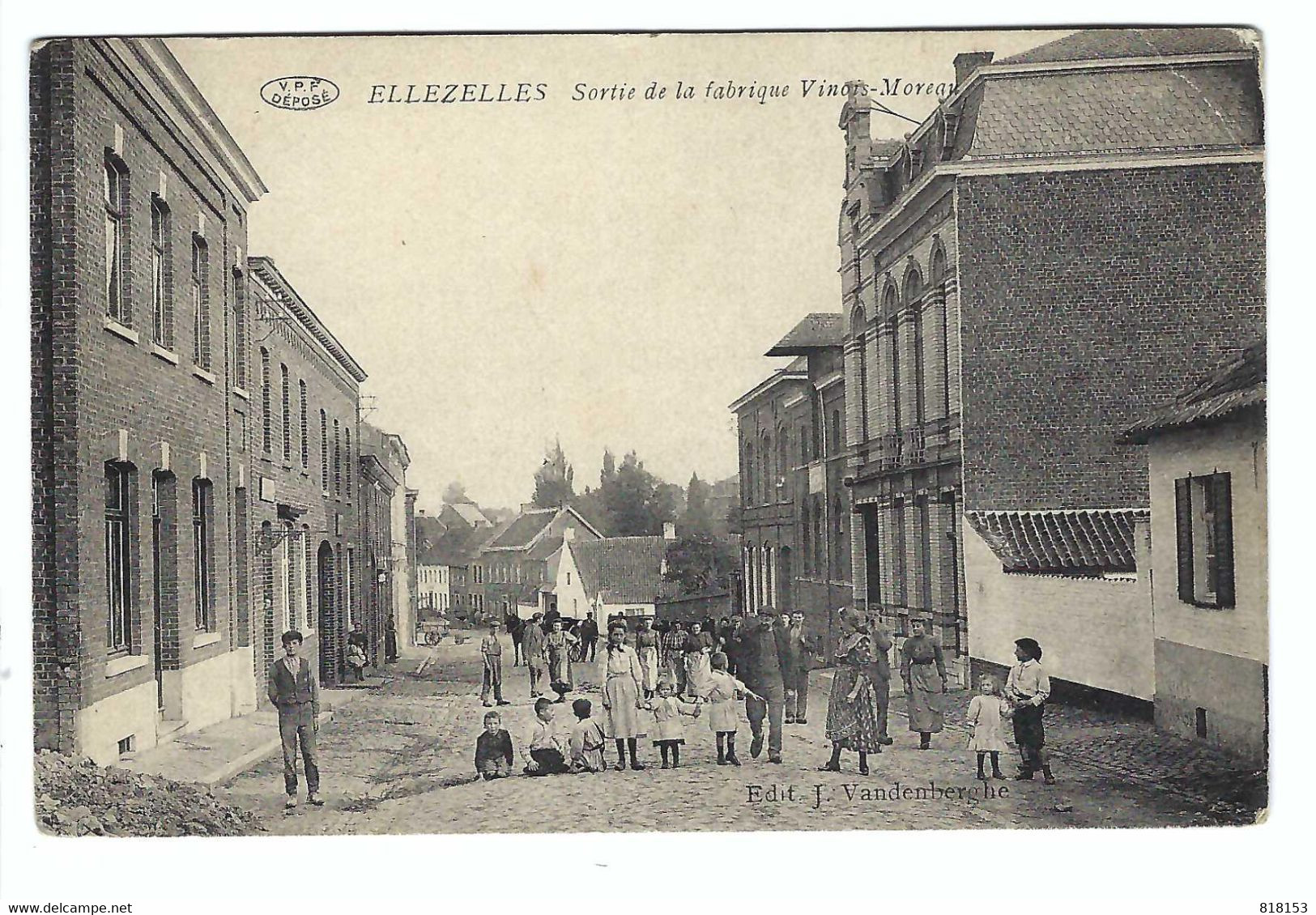 ELLEZELLES  Sortie De La Fabrique Vinois-Moreau 1911 - Ellezelles