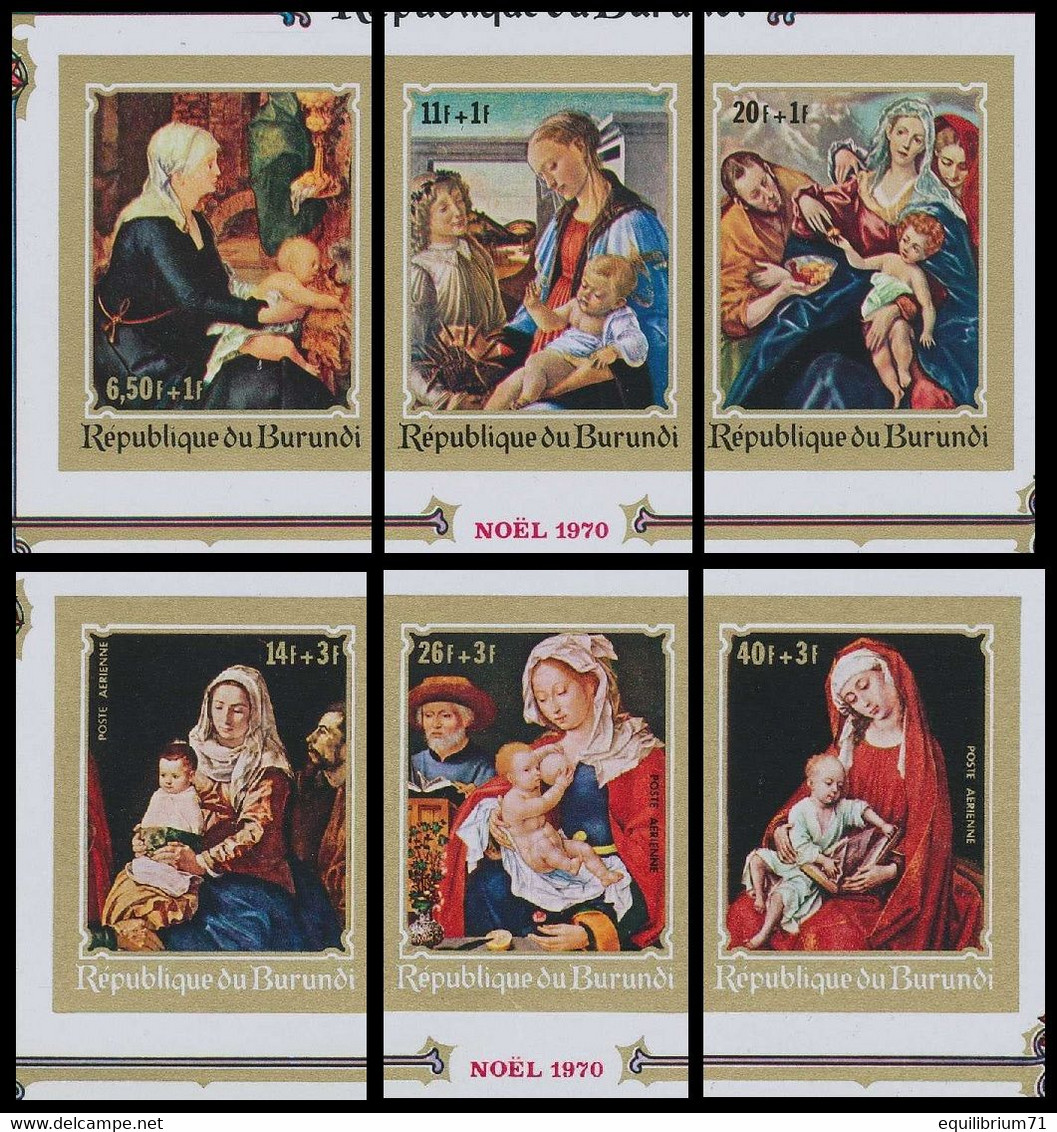 429/31 + PA 185/87**(BL43A/44A) - Noël / Kerstmis / Weihnachten / Christmas - BURUNDI - Tableaux