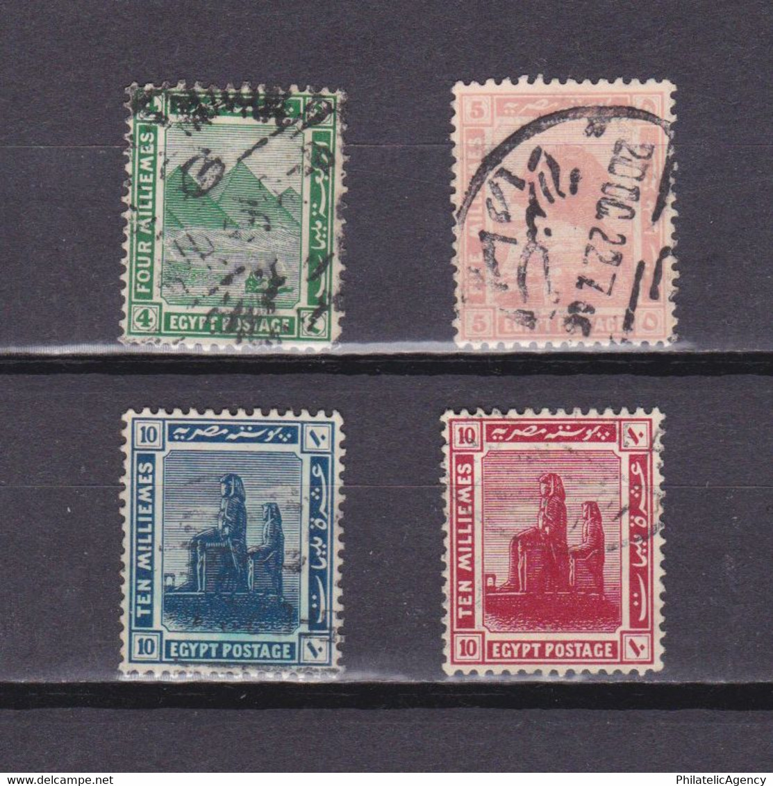 EGYPT 1921, SG# 85-93, Part Set, Architecture, Archeology, Used - 1915-1921 Protettorato Britannico