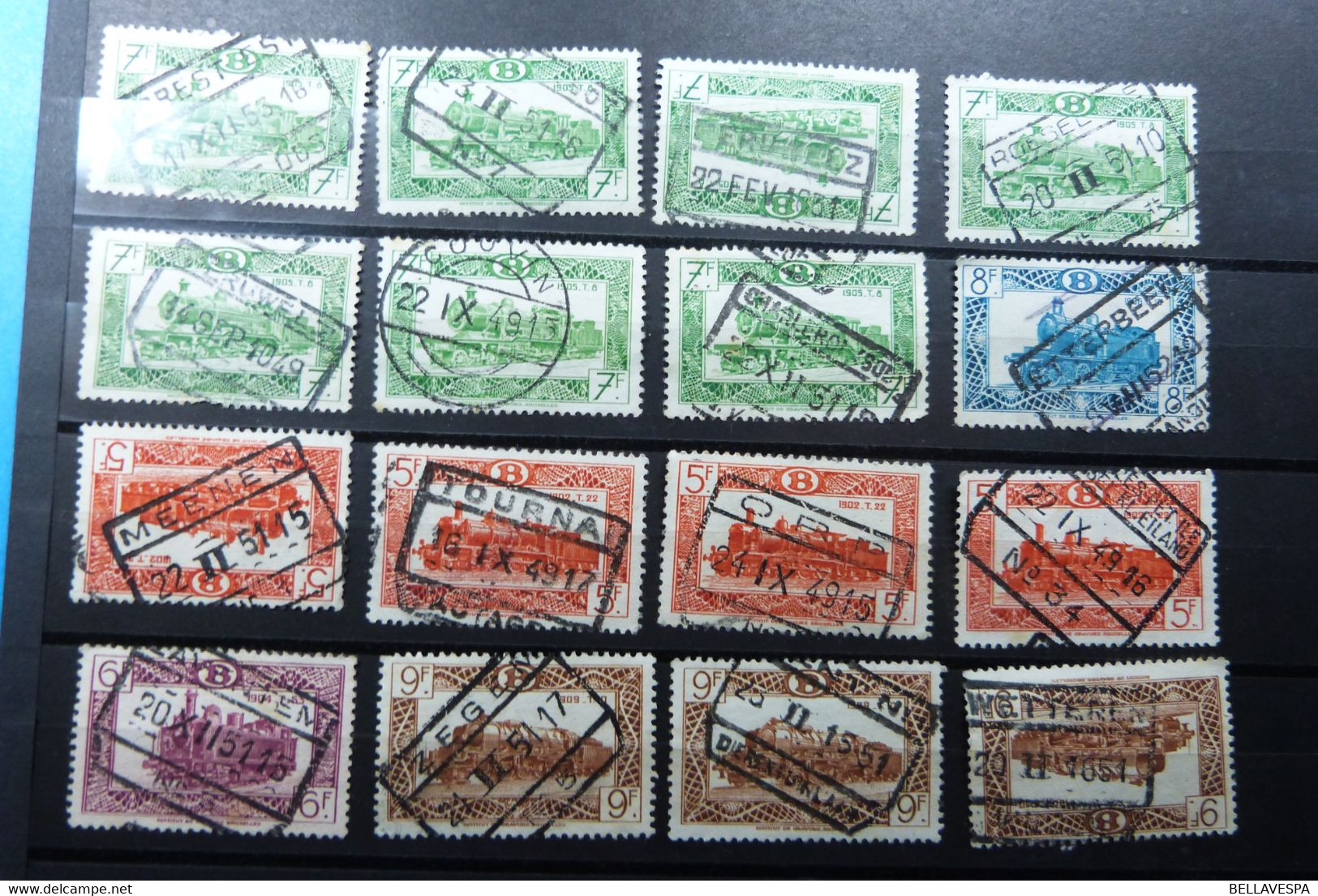 Belgische Spoorwegen Spoorweg Stempel Cachet -chemin De Fer -Railroad Lot X 172 Stuks/pc.-station Gare Statie - Autres & Non Classés