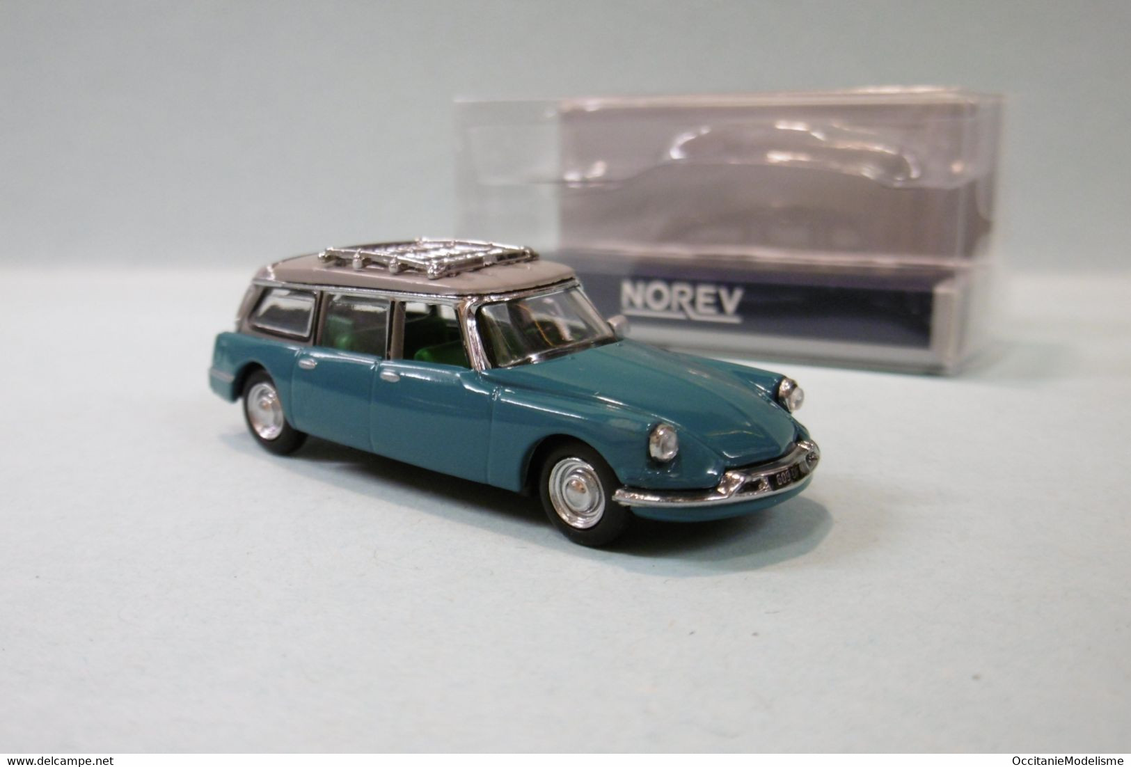 Norev - CITROEN ID BREAK Familial 1960 Bleu Réf. 155059 Neuf NBO HO 1/87 - Strassenfahrzeuge