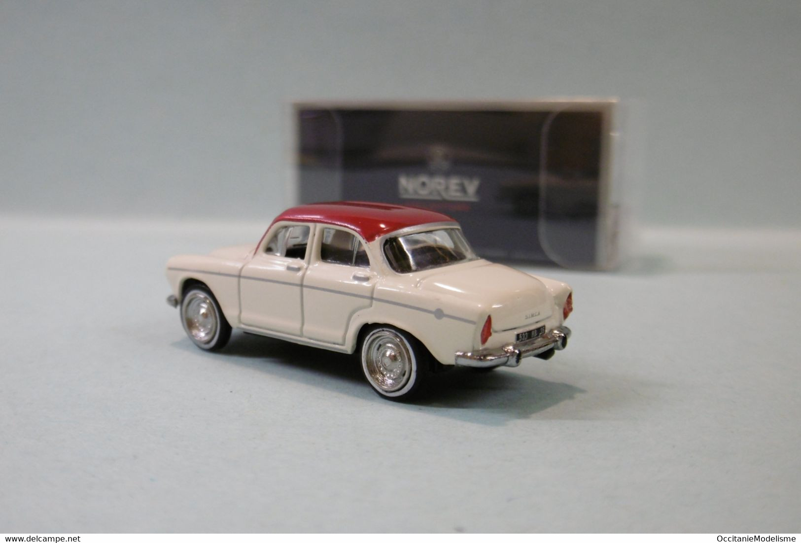 Norev - SIMCA ARONDE MONTLHERY 1962 Ivoire Réf. 576087 Neuf NBO HO 1/87 - Véhicules Routiers
