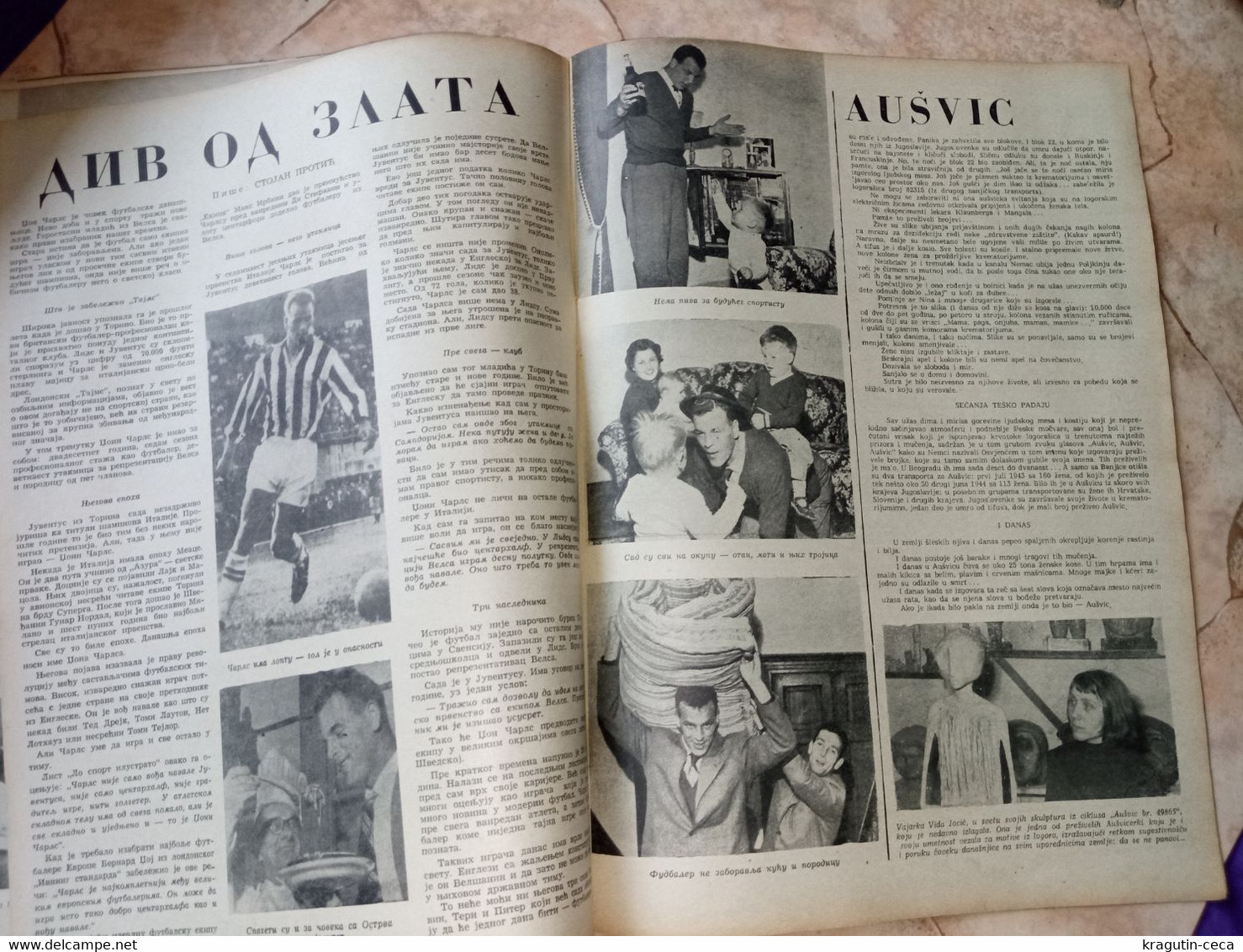 1956 YUGOSLAVIA VINTAGE MAGAZINE NEWSPAPERS Branislav Mihajlovic Dr Giovanni Gaetani VACCINES Auschwitz Noëlle Adam film